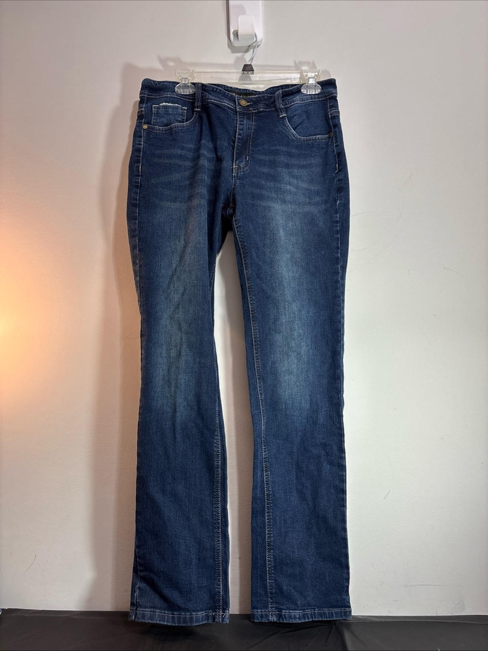 Platini mens 34X31 straight leg Dark Blue Bootcut Jeans. J-91